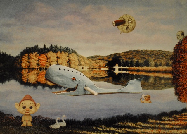 North Park Whimsy, 2020, photo-collage, 5 x 7