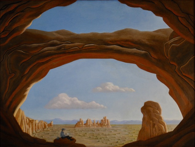Double Arch, 2020, oil on canvas, 30 x 40