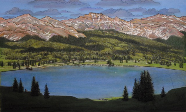 Trout Lake, 1983, pastel, 17 x 29