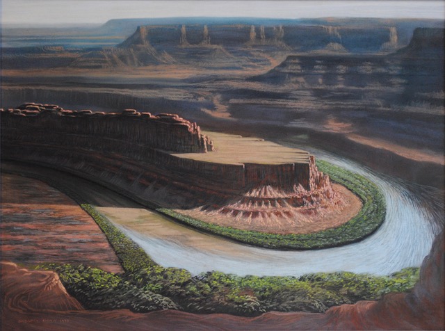 Dead Horse Point, 1977, pastel, 21 x 28.5