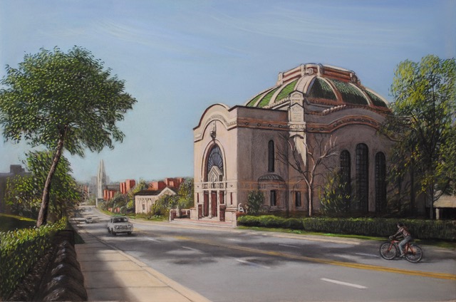 Rodef Shalom, 1989/2016, pastel, 19.5 x 29