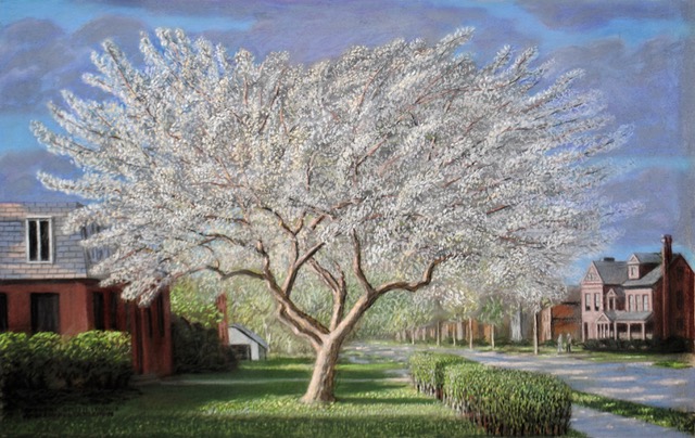 The White Tree, 1991/ 2018, pastel, 18 x 29