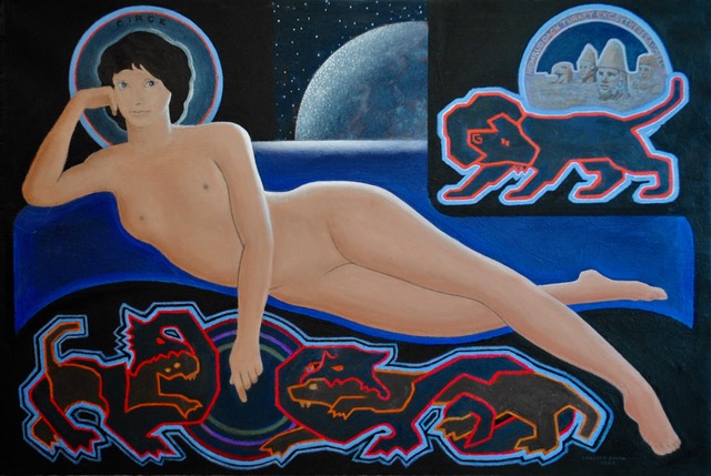 Circe, 2023, oil on canvas, 24 x 36