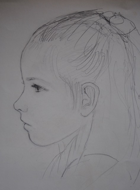 Deirdre Smith, 1972?, graphite, drawn area, 8.5 x 10